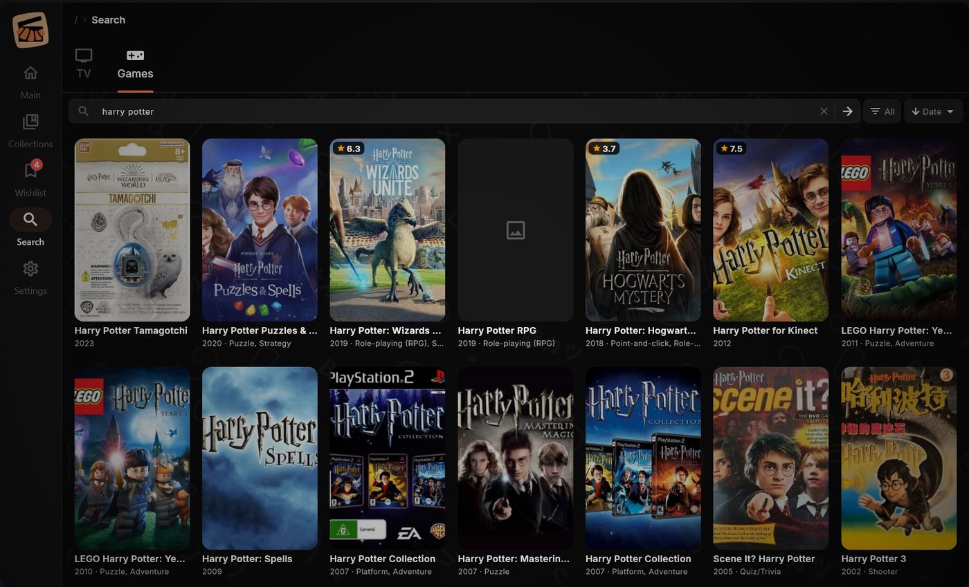 Search games across platforms