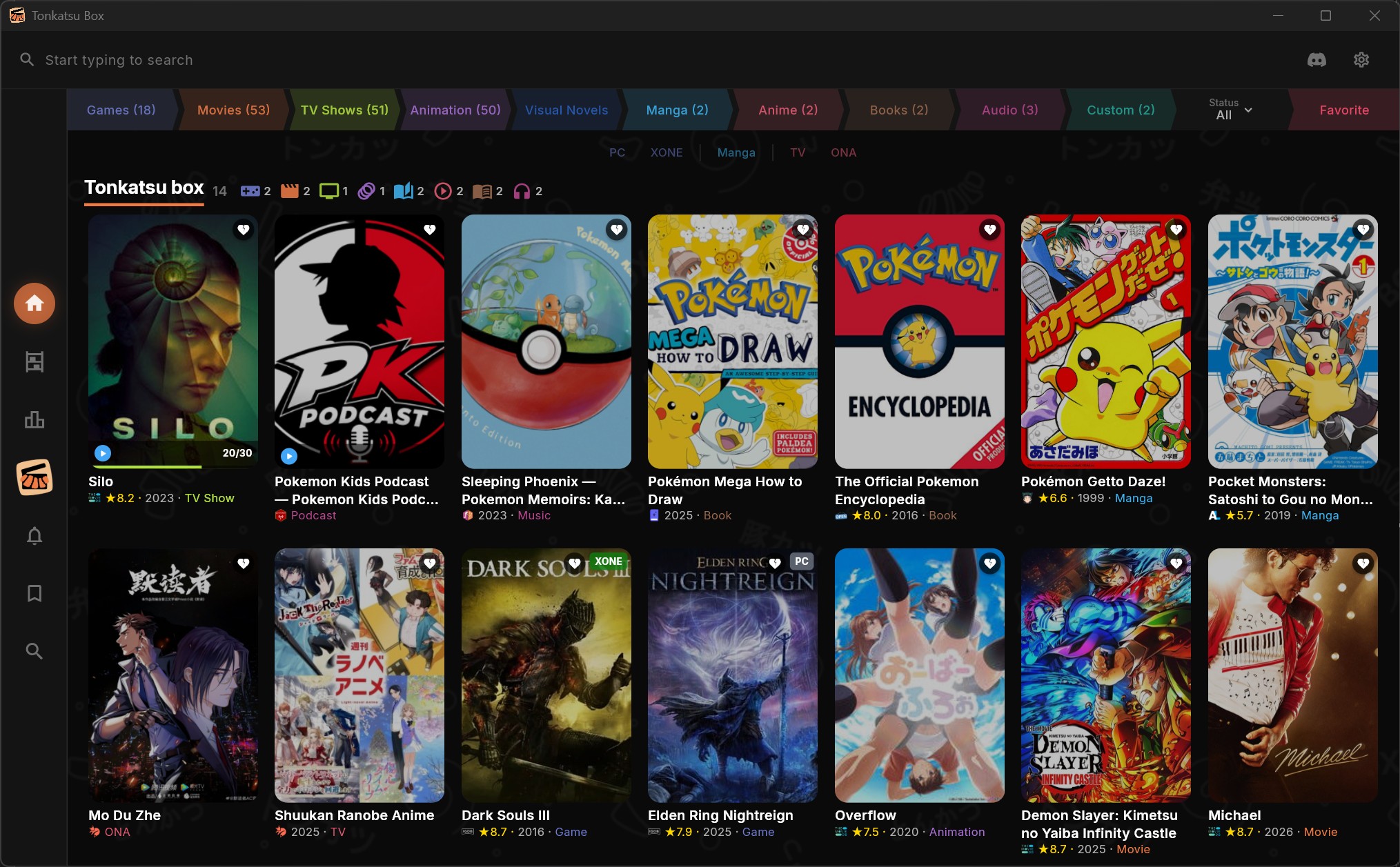 Tonkatsu Box in the dark theme